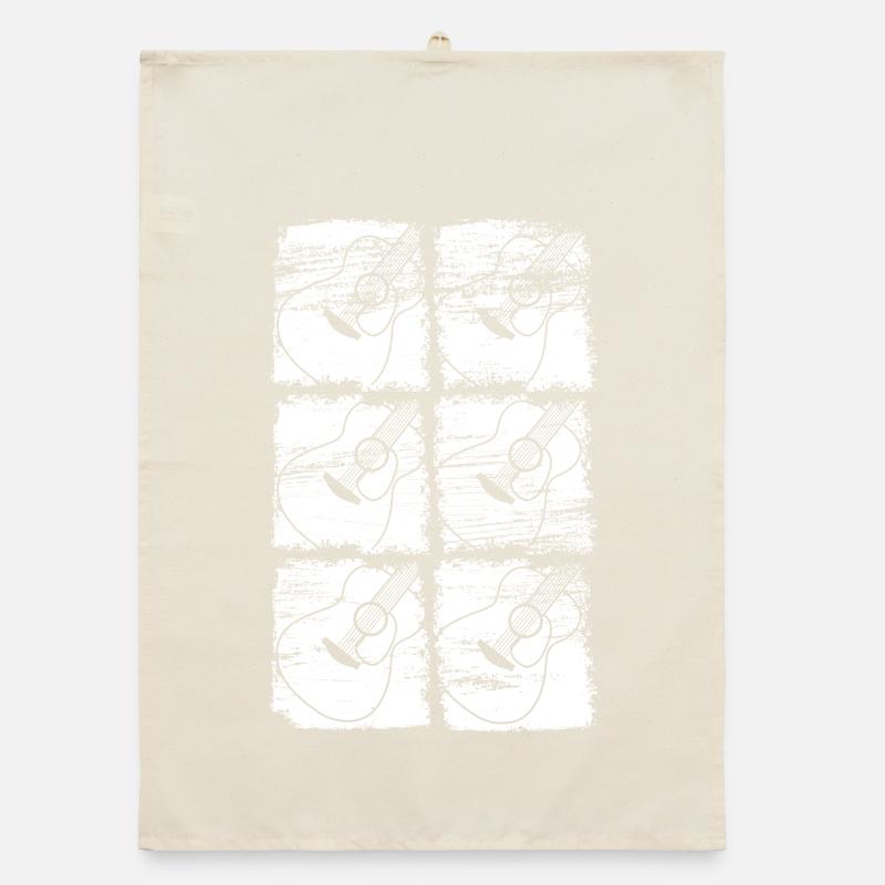 Dessin de guitare Torchon bio