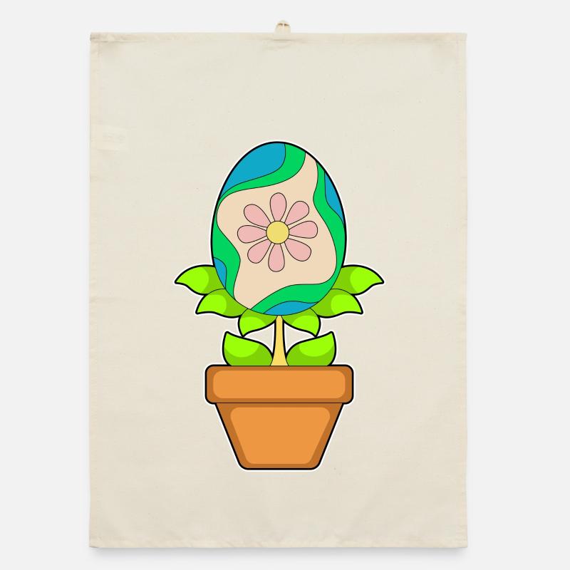 Plant Easter Easter Egg Organic dish towel
