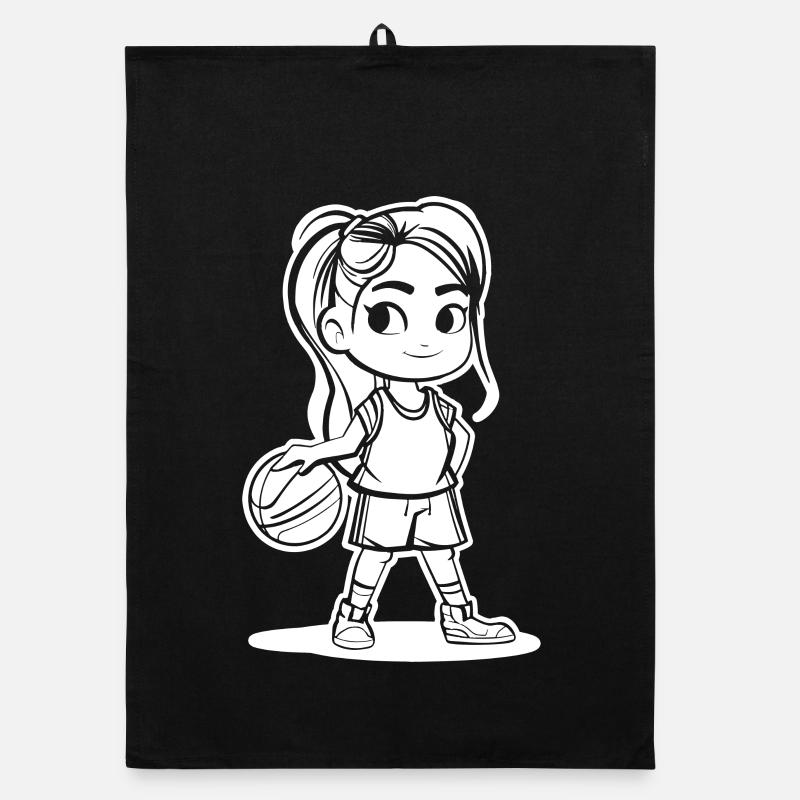 Basketballerin Organic Geschirrtuch