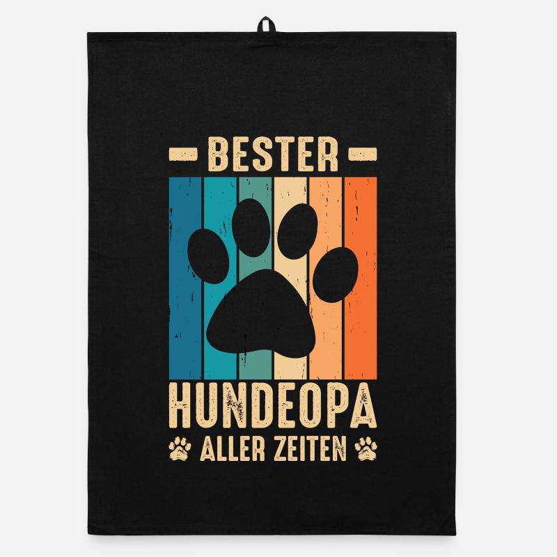 Hundeopa Geschenke Hundeliebhaber Hunde Organic Geschirrtuch