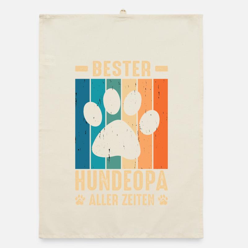 Hundeopa Geschenke Hundeliebhaber Hunde Organic Geschirrtuch