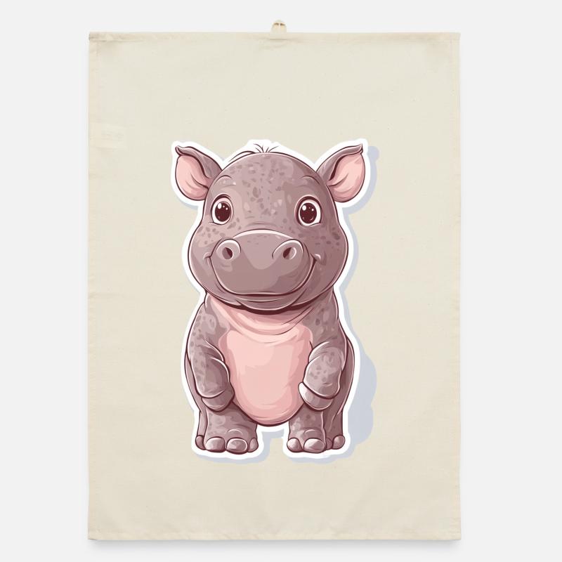 Nilpferd Organic Geschirrtuch