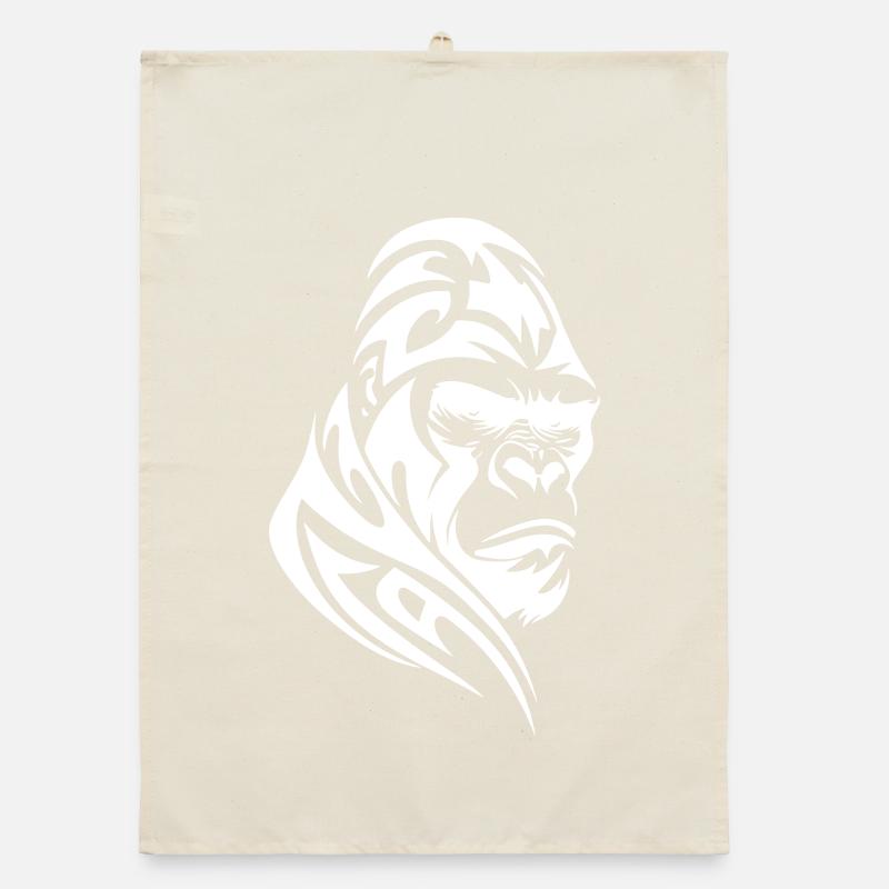 Gorille Silverback Tribal Tattoo Torchon bio