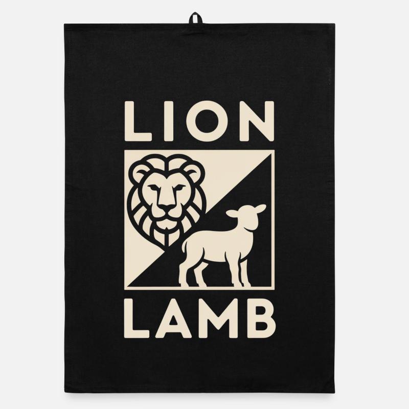 Christlich Lion Lamb Löwe Und Lamm Organic Geschirrtuch