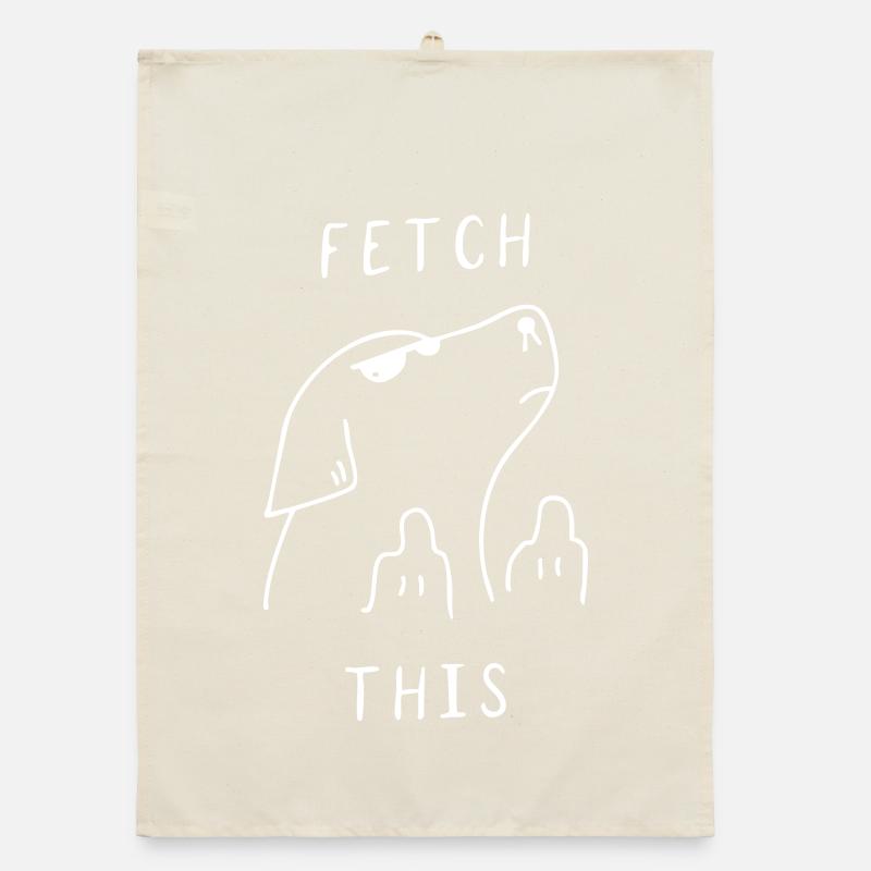 Fetch This | Funny Dog Organic dish towel