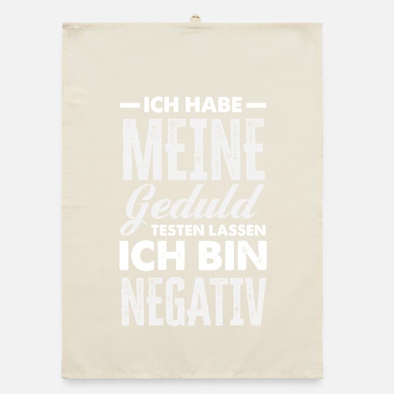 Patience tested – I'm negative Organic dish towel