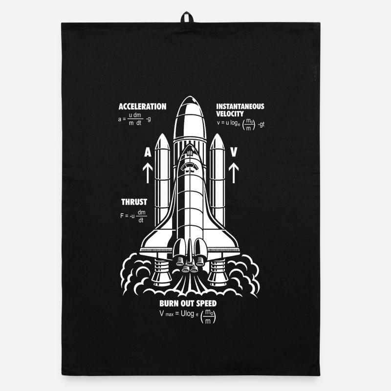 Formule de propulsion de fusée Nerdy STEM Rocket Gift Torchon bio