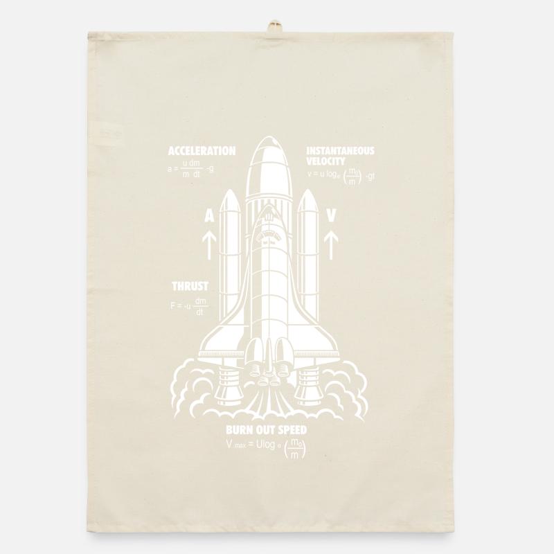 Formule de propulsion de fusée Nerdy STEM Rocket Gift Torchon bio