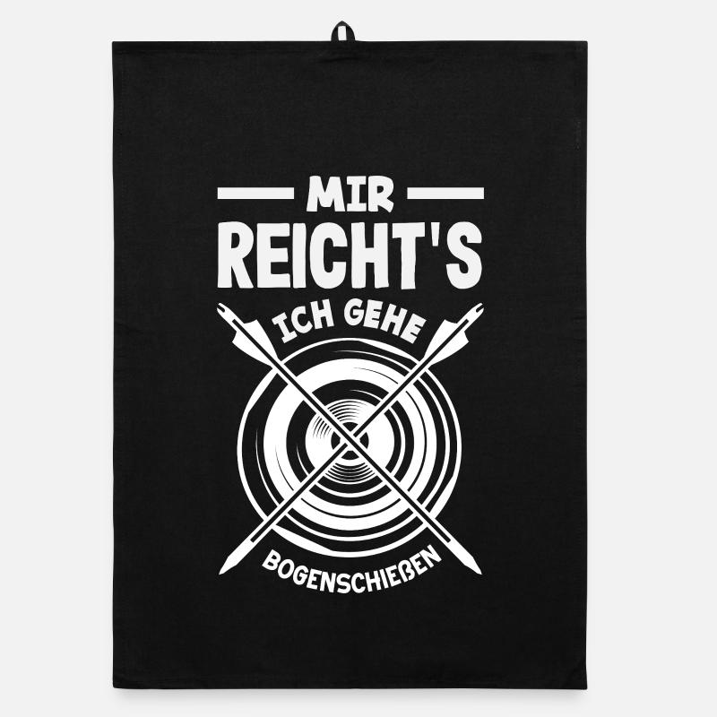 Ich gehe Bogenschießen Organic Geschirrtuch