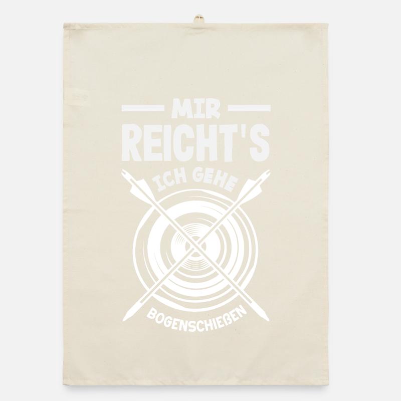 Ich gehe Bogenschießen Organic Geschirrtuch