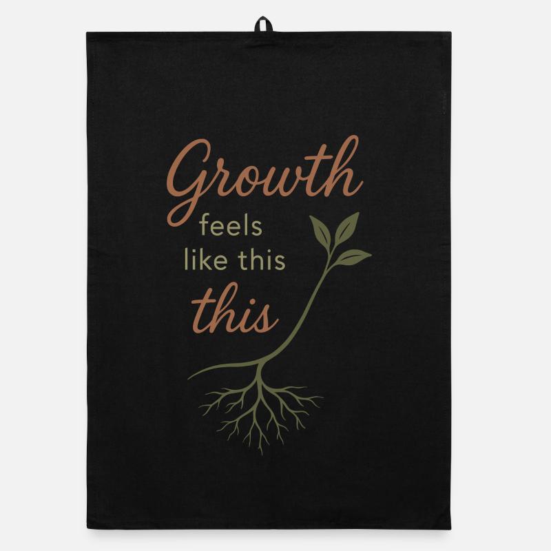 Mindful Growth, Spring Renewal, Organic dish towel