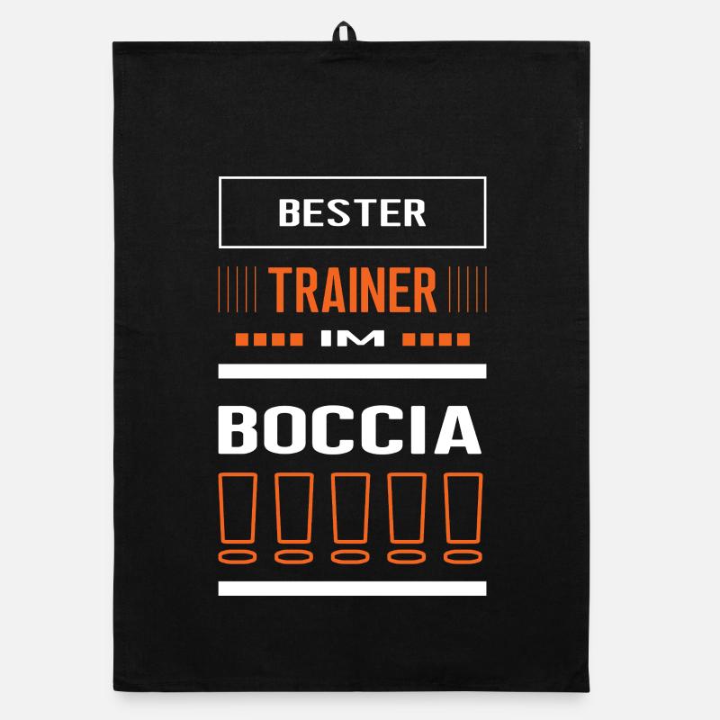 Bester Boccia Trainer Bocciatrainer Training Organic Geschirrtuch