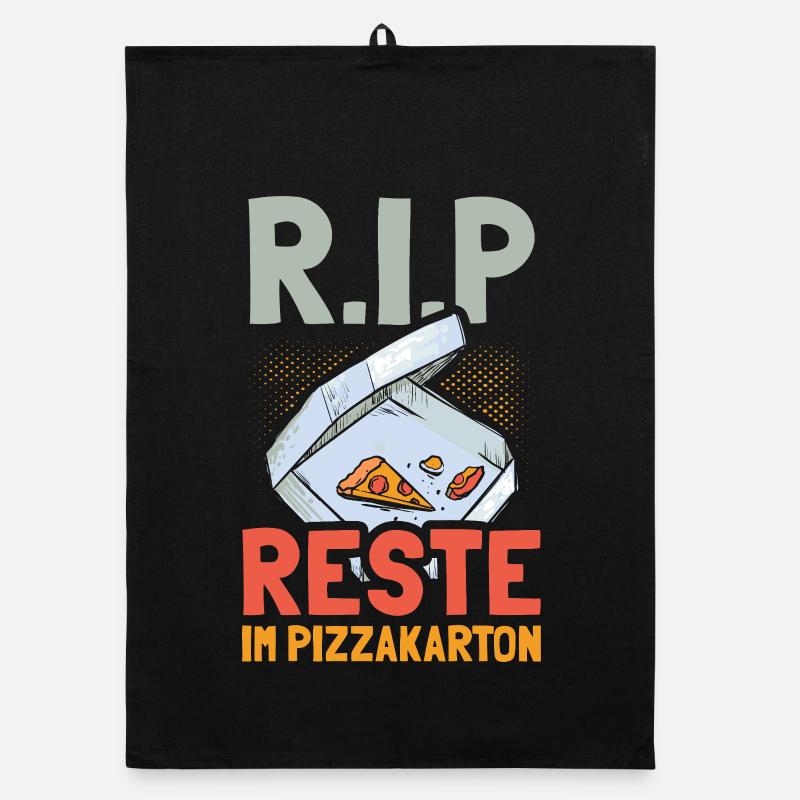 RIP - Leftovers in the pizza box Organic dish towel
