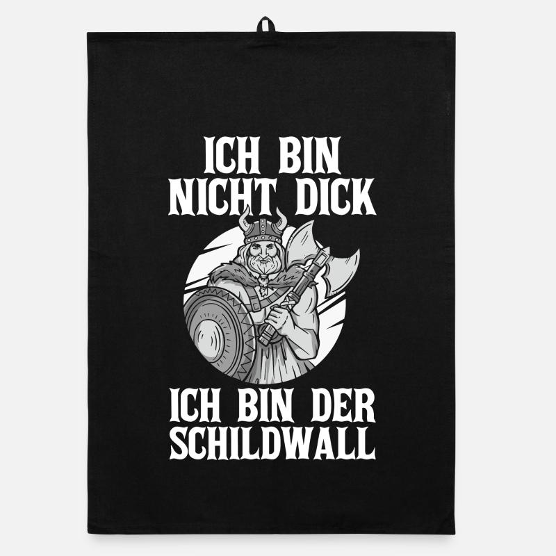 Mittelalter Schildwall Mittelaltermarkt Wikinger Organic Geschirrtuch