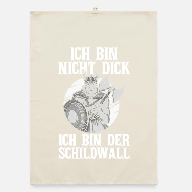 Mittelalter Schildwall Mittelaltermarkt Wikinger Organic Geschirrtuch