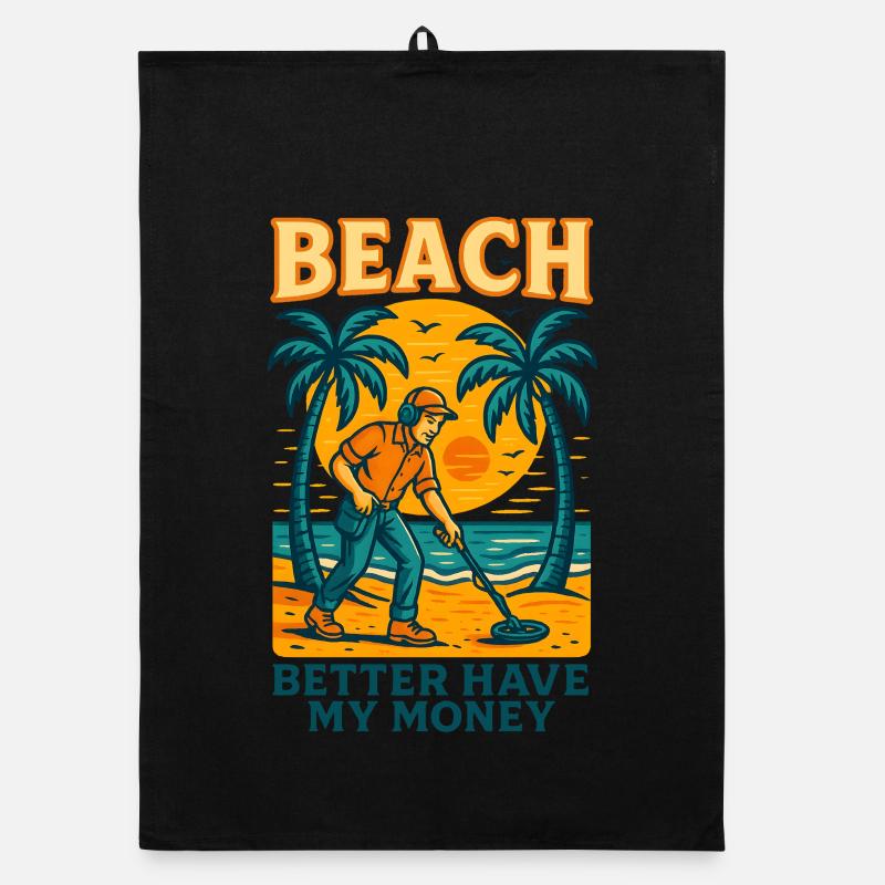 Beach a intérêt à m’amuser avec la détection de métaux Torchon bio