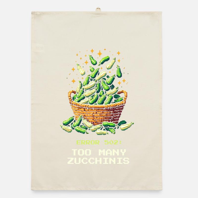 Zu viele Zucchini | Ernte & Einmachen Organic Geschirrtuch