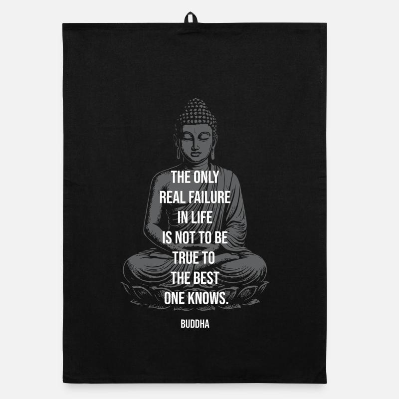 Buddha Wisdom: True to Your Best Self Organic dish towel