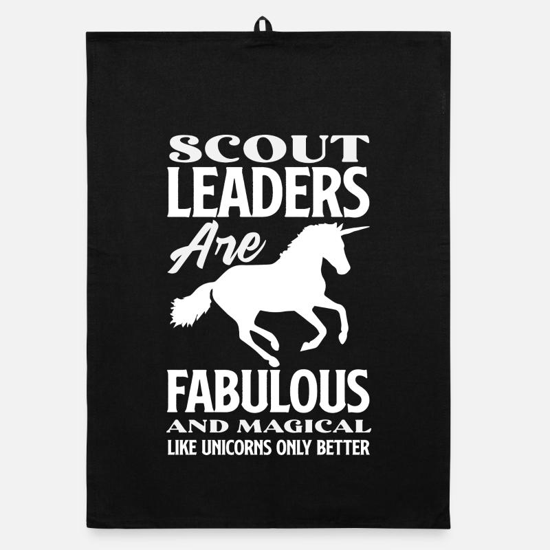 Scout Leader Are Fabulous Funny Scouting Unicorn Organic Geschirrtuch