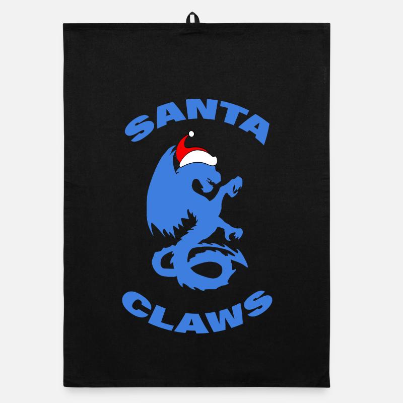 GRIFFES DU PÈRE NOËL Torchon bio