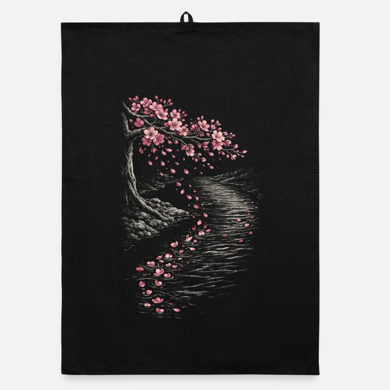 Fleurs de cerisier Sakura Fleurs de cerisier Torchon bio