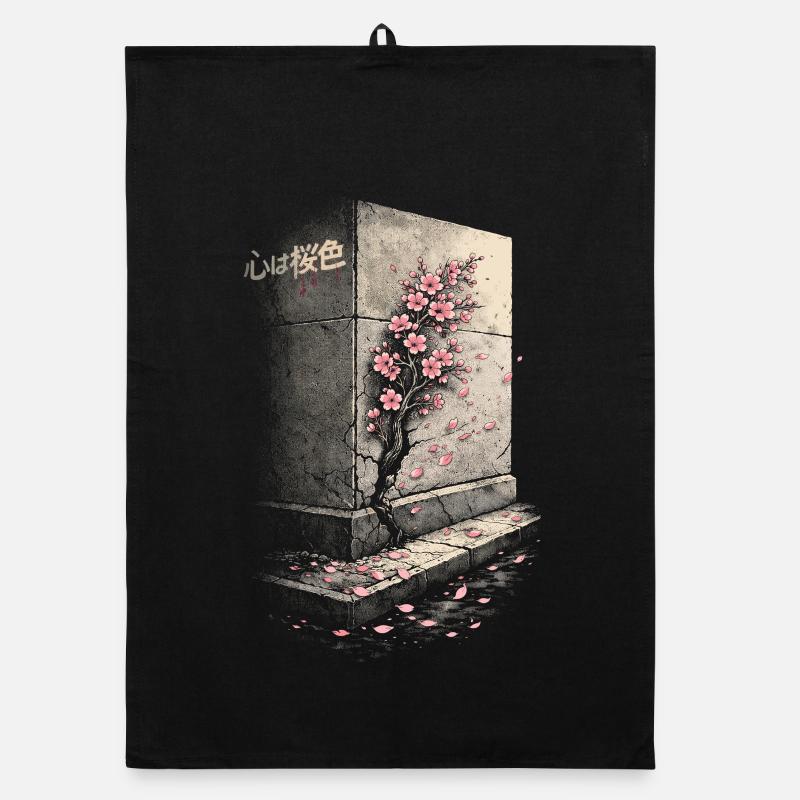 Kirschblüten Sakura Kirschblüte Organic Geschirrtuch