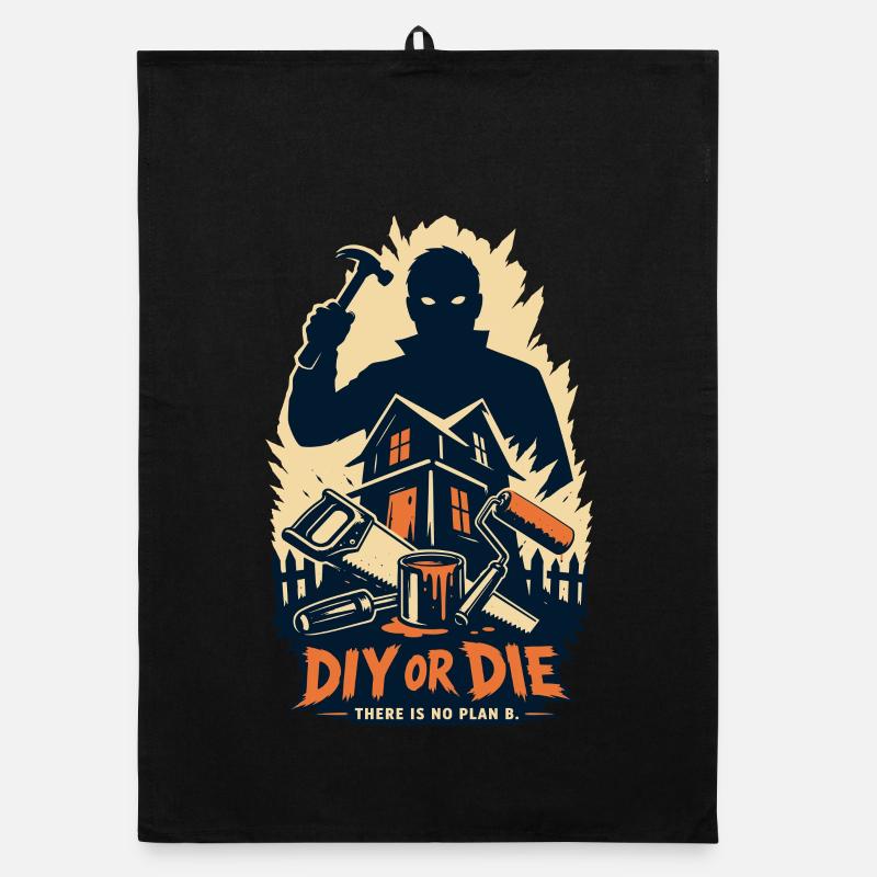 Design d’horreur DIY Or Die Torchon bio