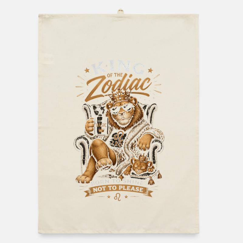 Roi du Zodiaque Lion Luxe Torchon bio