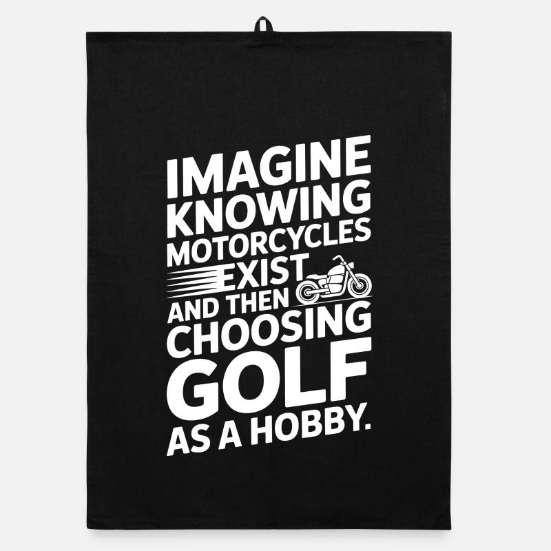 Motorcycles Exist Chopper Motorcycle Rider Biker Organic dish towel