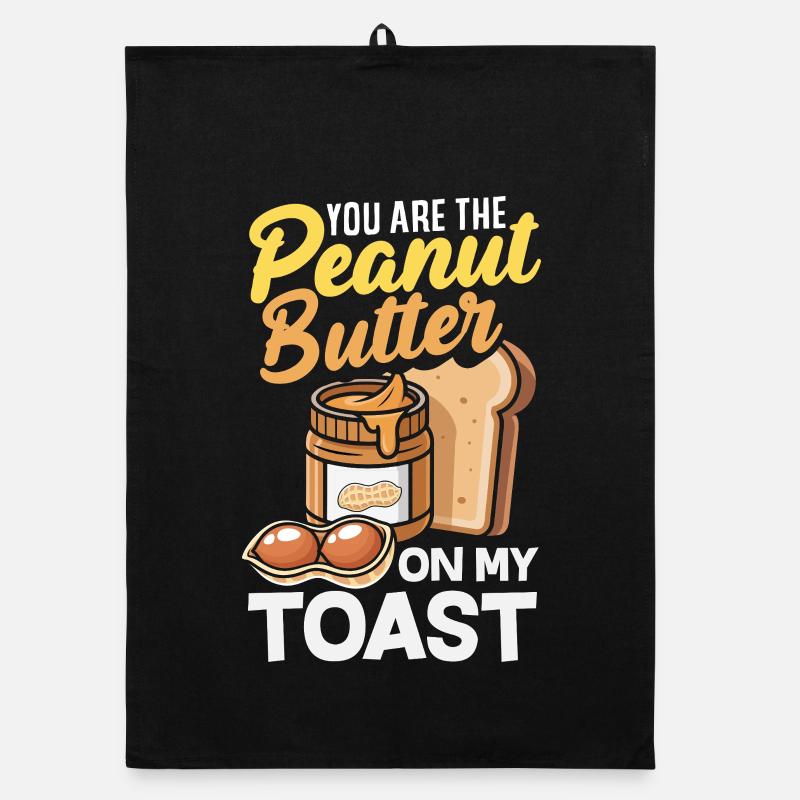 Peanut Butter & Jam Partner Look Design Organic dish towel