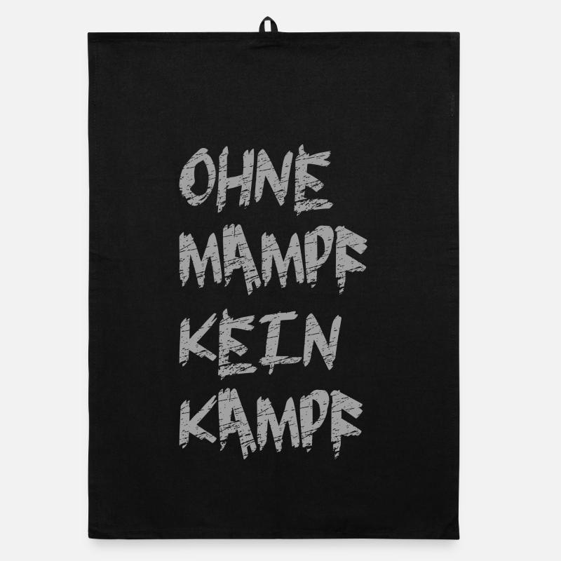 ohne Mampf kein Kampf Organic Geschirrtuch
