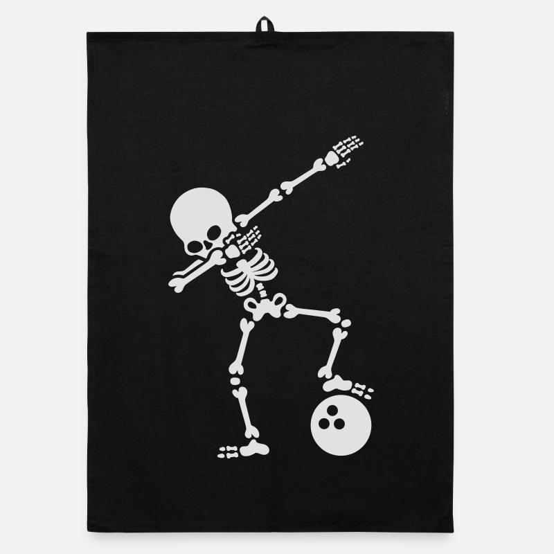 Dab skeleton dabbing bowling ball Torchon bio