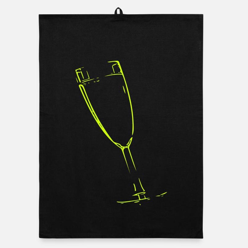 Abstract glass / line / green / pattern Organic dish towel