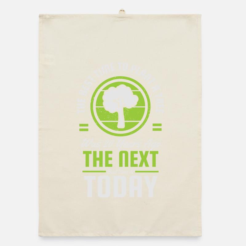 Next Time Today Tree Logo Organic dish towel