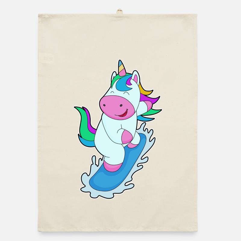 Snowboard licorne snowboard Torchon bio