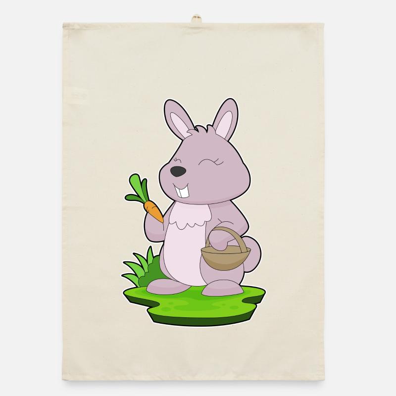 Rabbit Carrot Organic dish towel