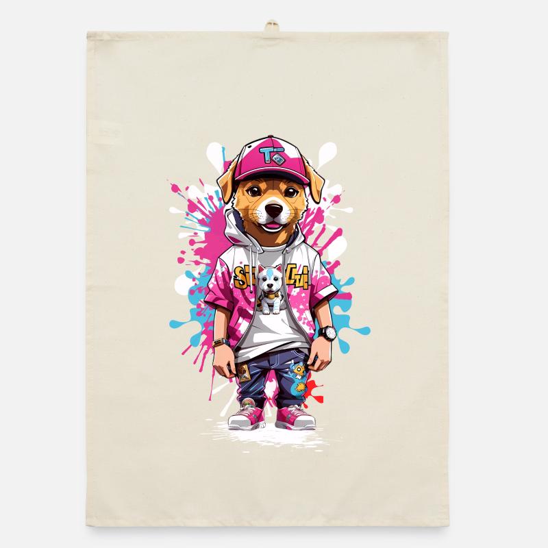 Dog Organic dish towel