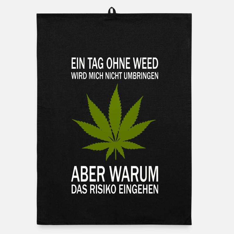 A day without weed Organic dish towel