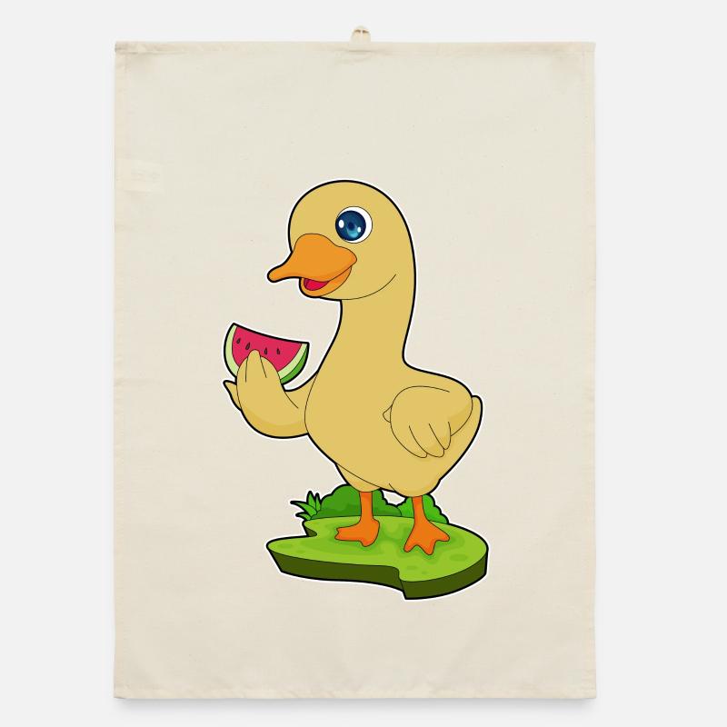 Duck Watermelon Organic dish towel