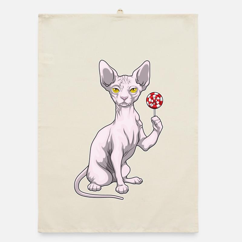 Sucette Chat Sphynx Torchon bio
