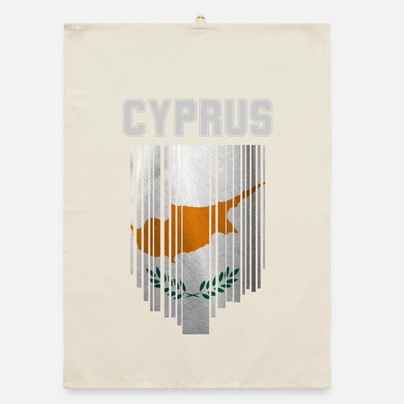 Cyprus flag, Cypriot pride Organic dish towel