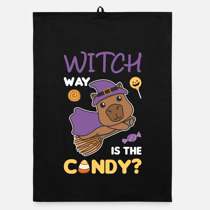 Capybara Hexen Witch façon est le bonbon Happy Torchon bio