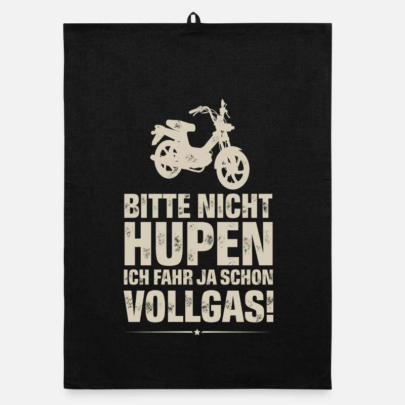 Mofa Mofafahrer Organic Geschirrtuch