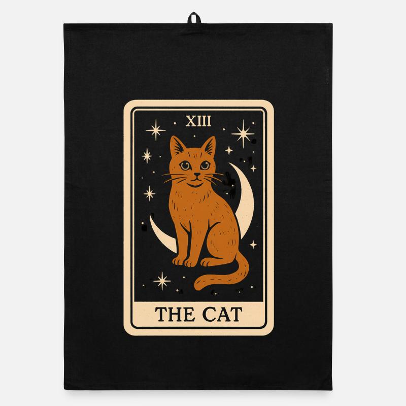 Mystic Cat Tarot Imprimer Torchon bio