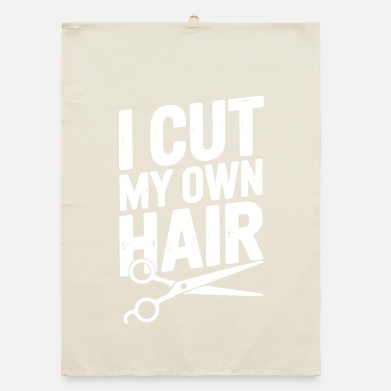 Je me coupe les cheveux moi-même Torchon bio