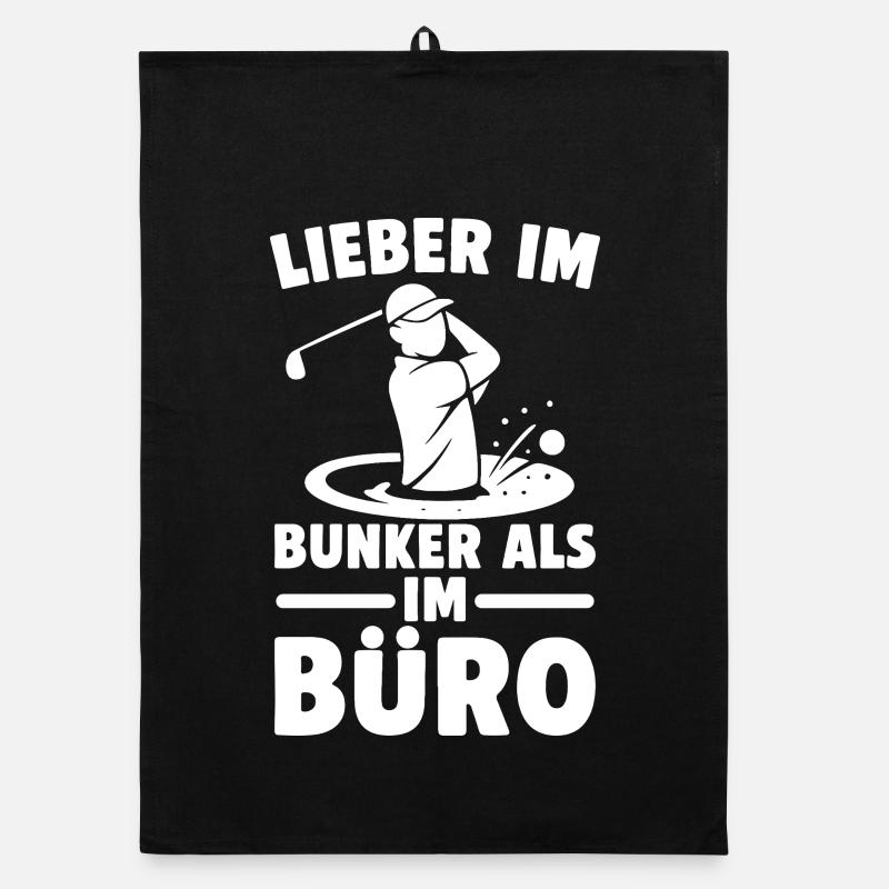 Lieber im Bunker als im Büro Organic Geschirrtuch