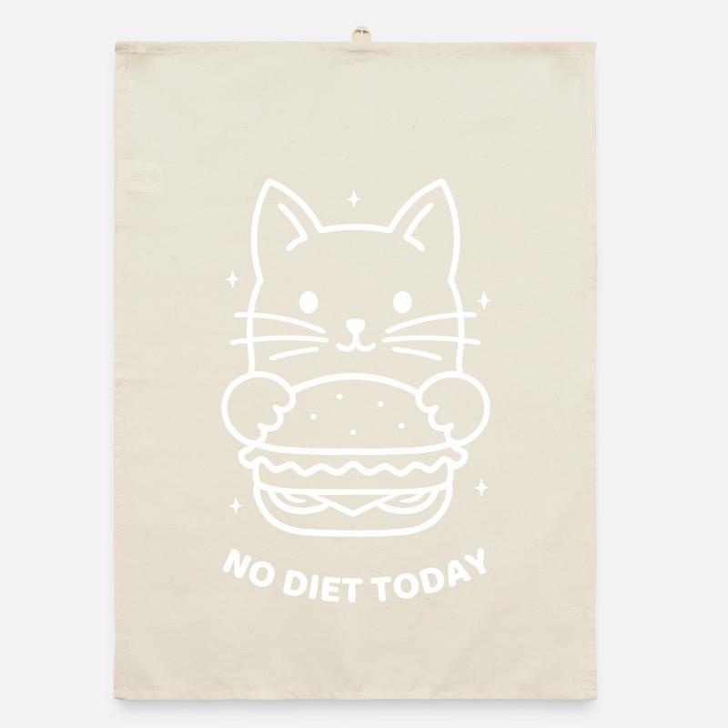 No Diet Today Organic dish towel