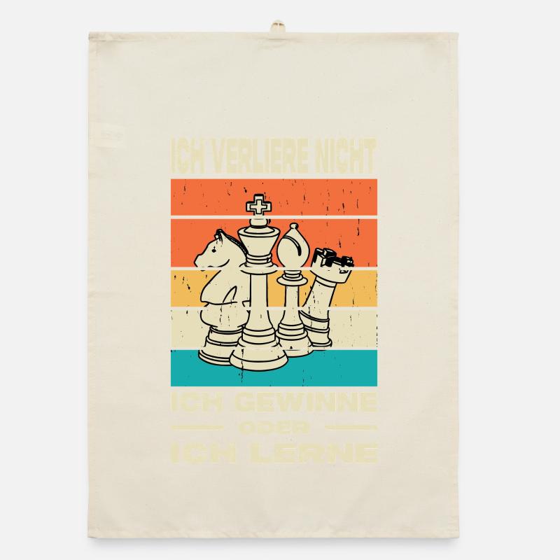 Cadeaux pour joueurs d’échecs Accessoires d’échecs Échiquier Échiquier Torchon bio