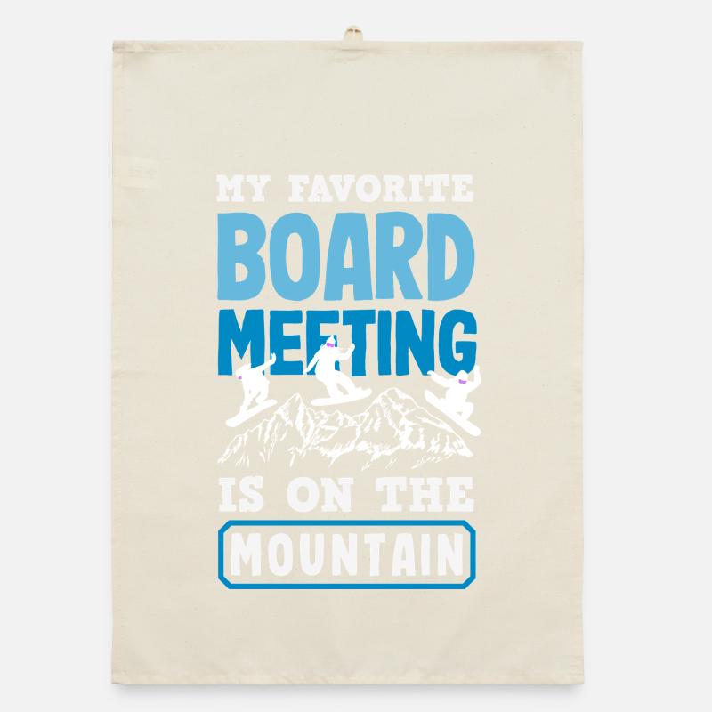 Télésiège de réunion de snowboard snowboard Torchon bio