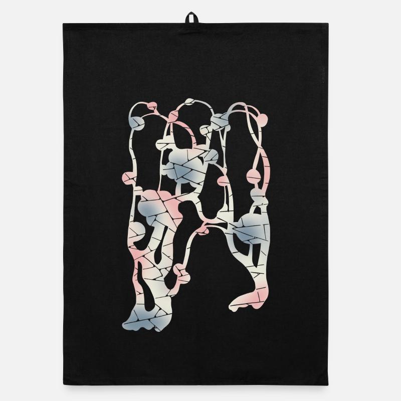 Plum Blossom Mosaic Pattern – Plant | Pastel Organic dish towel